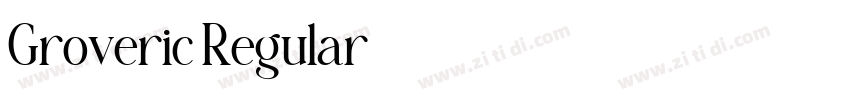 Groveric Regular字体转换